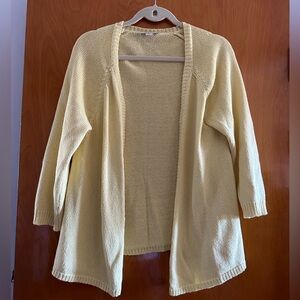 Coldwater Creek Soft Yellow Knit Top